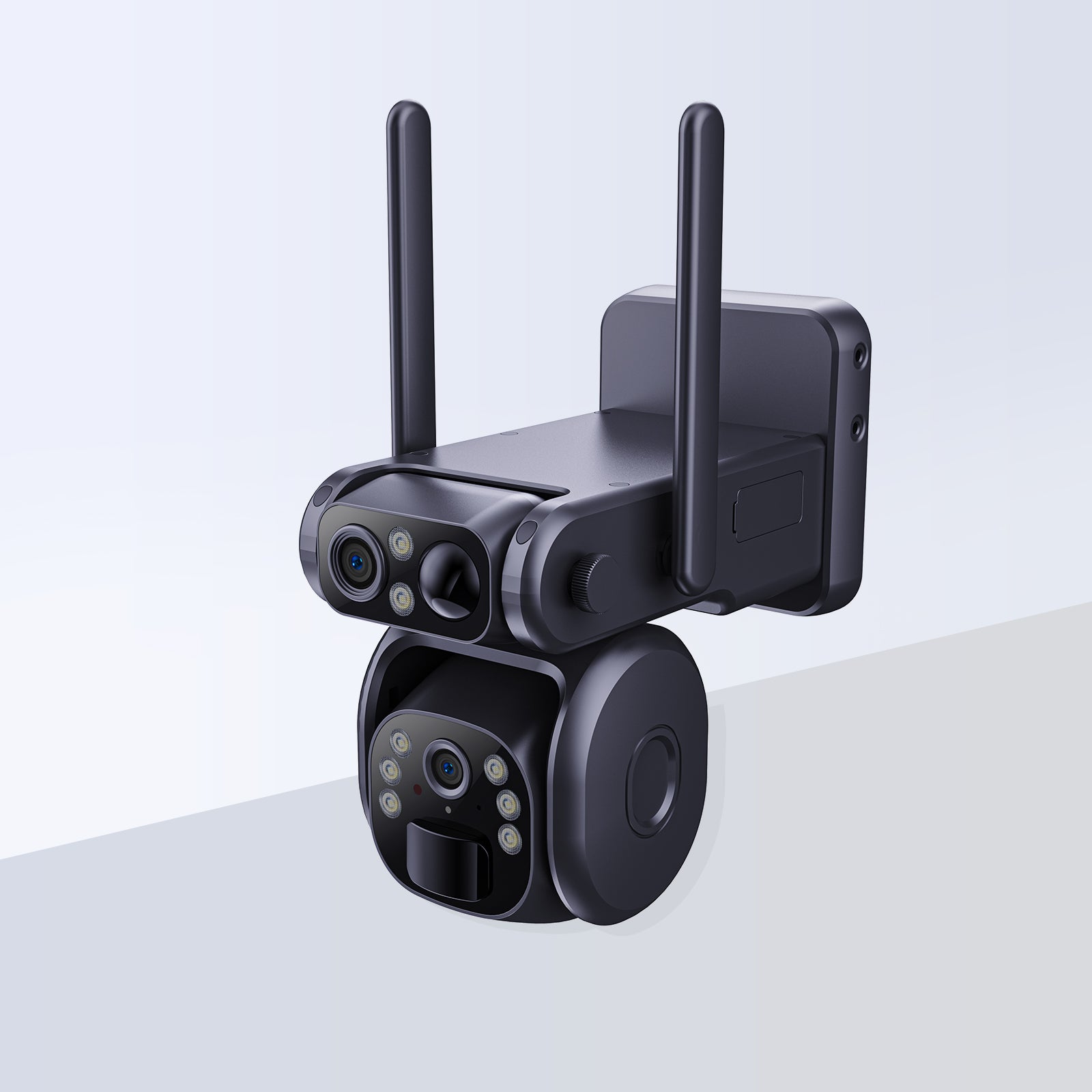 2K 4MP 4G Sim Card Solar Battery Camera Outdoor IP Cam Dual Lens Dual Screen Security Protection Surveillance;Ubox app