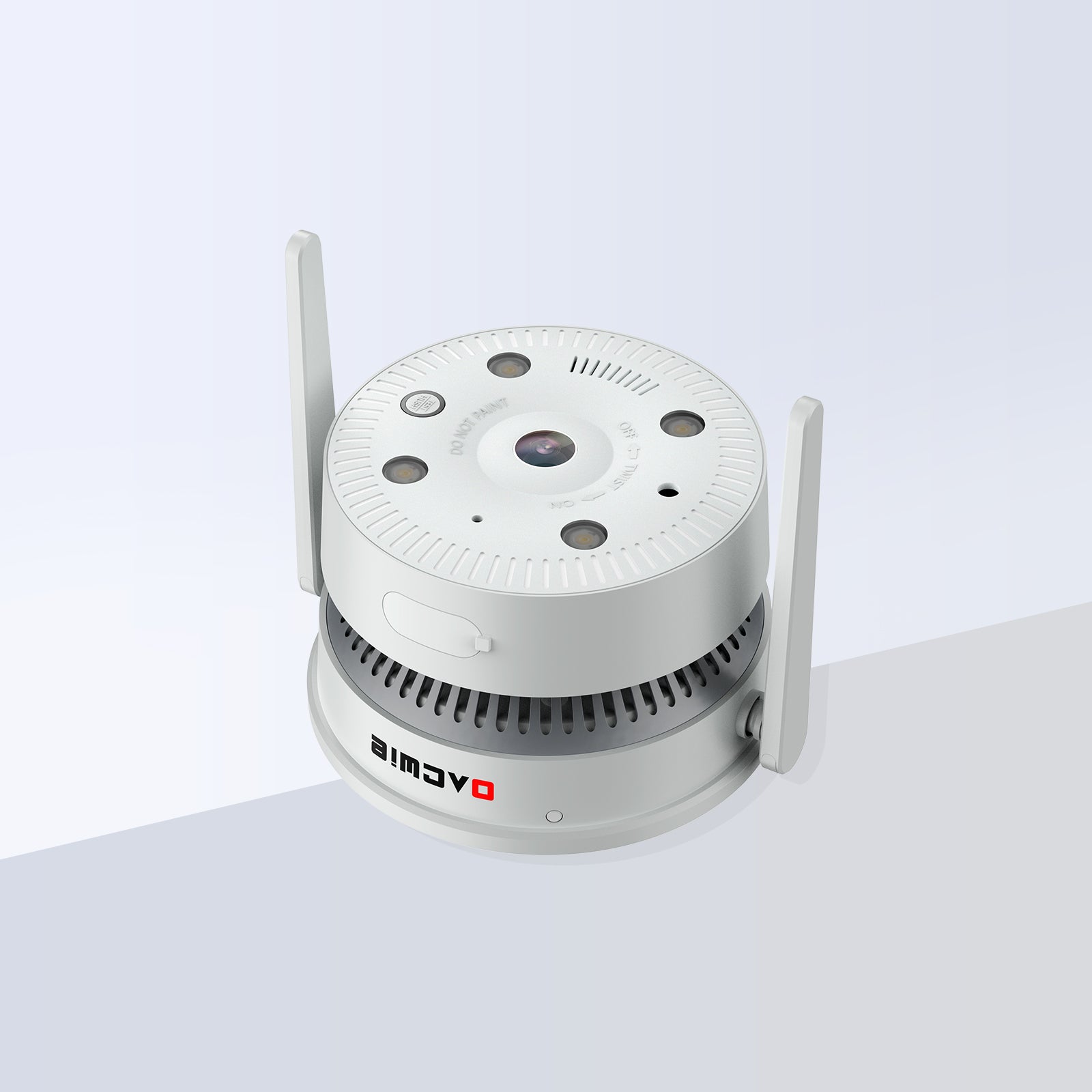 OACWEI SA8AI-Smoke Detector with camera; 4MP&180° Wide-Angel View; Smart Smoke Detection&Real-Time Alerts; ONVIF; Heat Resistance