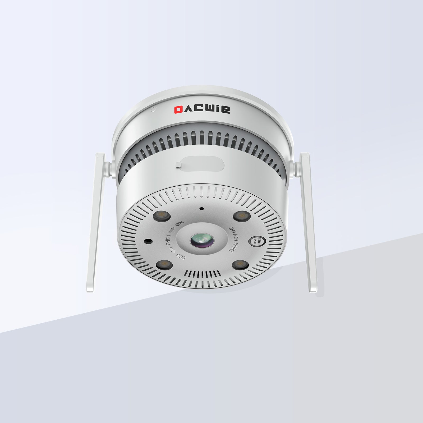 OACWEI SA8AI-Smoke Detector with camera; 4MP&180° Wide-Angel View; Smart Smoke Detection&Real-Time Alerts; ONVIF; Heat Resistance