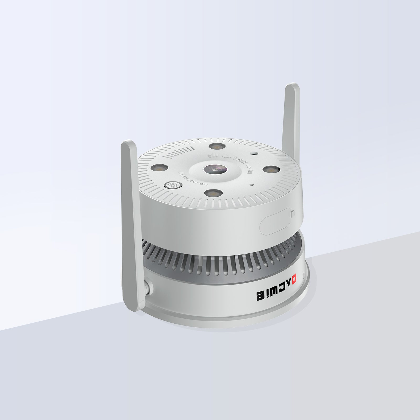OACWEI SA8AI-Smoke Detector with camera; 4MP&180° Wide-Angel View; Smart Smoke Detection&Real-Time Alerts; ONVIF; Heat Resistance